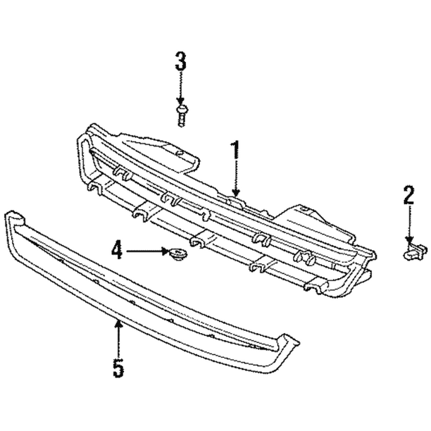 Genuine Honda Parts 75101-SV7-A01 Grille Assembly Genuine Honda Parts 75101-SV7-A01 Grille Assembly
